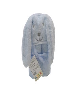مورا سباين Mora Blanket -Pompon Rabbit 75*95 blue  - Image 4