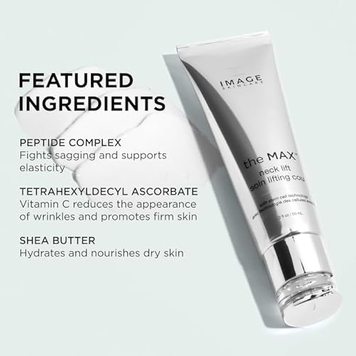 IMAGE Skincare, the MAX Neck Lift, Firming Cream to Uplift the Appearance of Sagging Skin, Improve Appearance of Fine Lines, 2 fl oz - Image 3