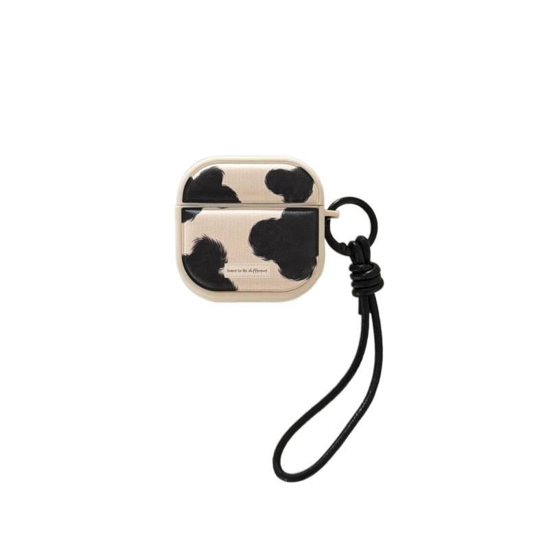 DGG Leather Protective Case Compatible with AirPods Pro / AirPods 3 with Hard Shell in Black with Scratch Protection and Lightweight Daily Carry - Image 5