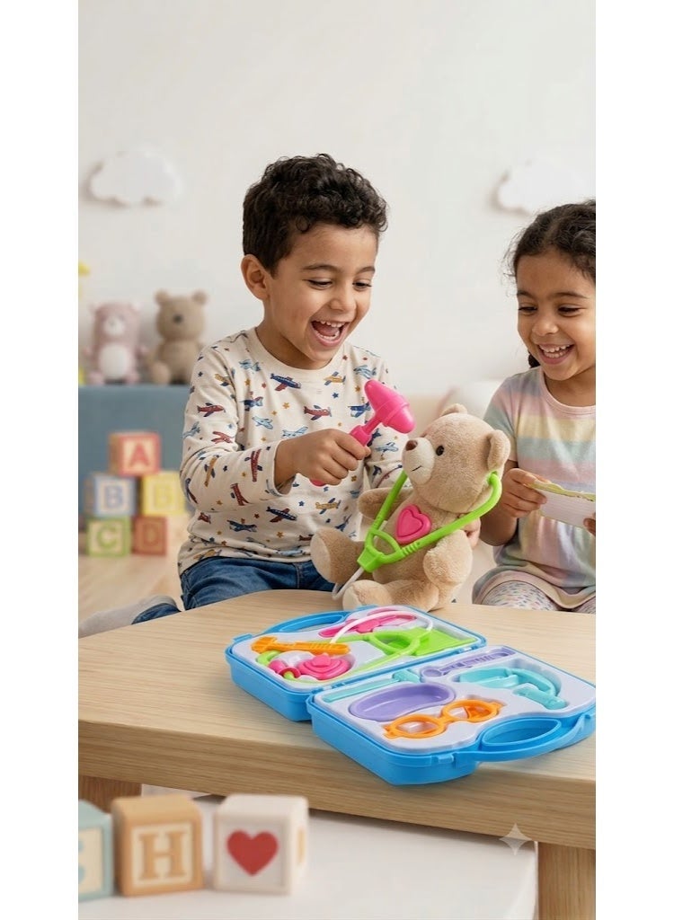 Little Doctor Playset - Future Doctor Medical Kit -Interactive Doctor Tool Set - Kids Medical Exploration Kit - Super Doctor Kit - Kids Doctor Toy Set with Carrying Case Safe Plastic Medical Tool Set for Kids - Doctor Role-Play Toy for Boys & Girls - Educational Toy to Ease Fear of Doctors - Miniature Kids Medical Toy Set - Image 1