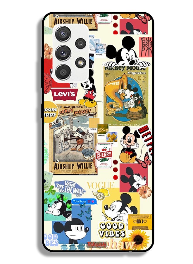 Tolwak Samsung Galaxy A32 5G Protective Case Cover Chose Happy And Stickers - Image 1