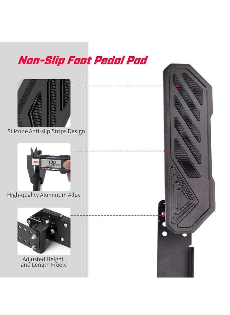 Excefore - Pedal Driver Foot Rest Pad, Rest Pad Driver Foot Pedal Compatible with 2018-2022 Jeep Wrangler JL 4XE Gladiator JT, Black,1 Pack - Image 1