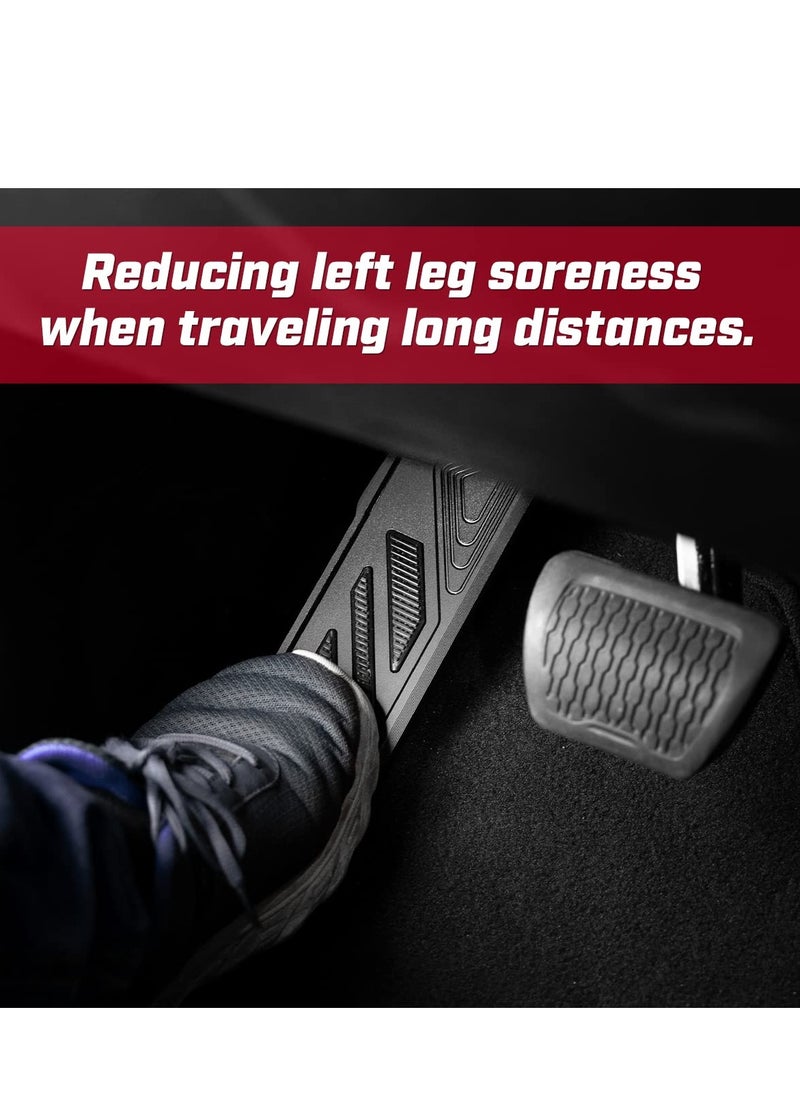 Excefore - Pedal Driver Foot Rest Pad, Rest Pad Driver Foot Pedal Compatible with 2018-2022 Jeep Wrangler JL 4XE Gladiator JT, Black,1 Pack - Image 1