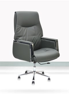 Multi Home Furniture Multi Home Furniture Boss Executive Office Chair Steel Structure PU Leather 360° Swivel Desk Gaming Chair High Back & Adjustable Height Computer Table Chair, Soft Foam Gaming Study Chair Lumbar Suppor  - Image 1