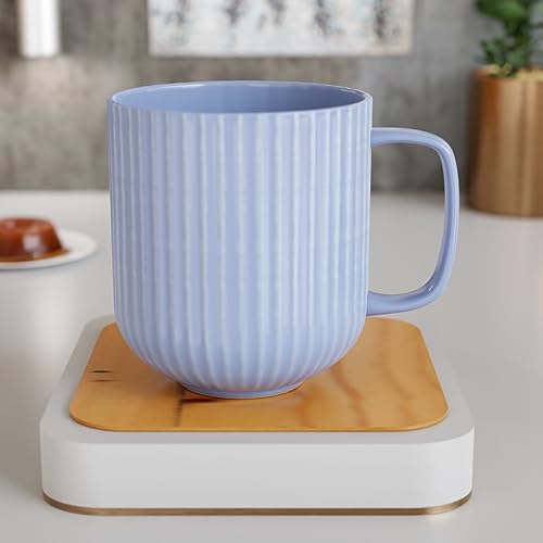 The Earth Store Microwave Safe Pastel Fringe Blue Ceramic Coffee/Milk Mug with Handle Best Gift to Friends, Anniversary(Set of 6) - Image 5