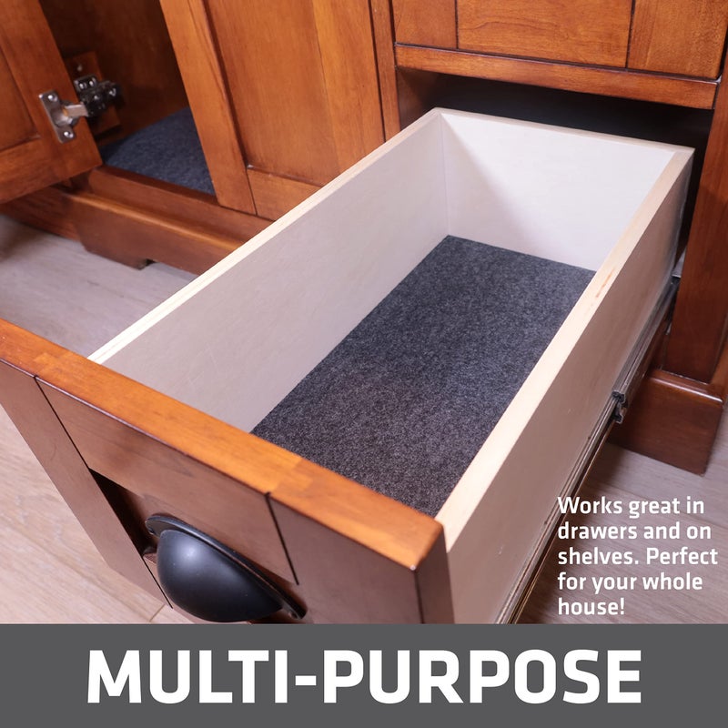 Drymate Premium Under Sink Mat, Waterproof Cabinet Protection Mats for Kitchen & Bathroom, Absorbent Shelf Liners, Slip-Resistant, Non-Adhesive, Machine Washable (USA Made)(24â€x29â€)(Charcoal) - Image 5