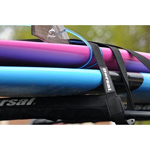 DORSAL Surfboard Kayak SUP Surf Roof Rack Tie Down Straps 15 FT (2) Black - Image 3