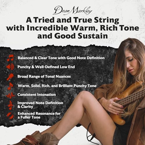 Dean Markley SR2000 Stainless Steel Bass Guitar Strings 4 String Set, 48-106 Medium 4 String Bass Guitar, Silky Smooth Bass Strings with Long Lasting and Full Tone, Made in the USA - Image 3