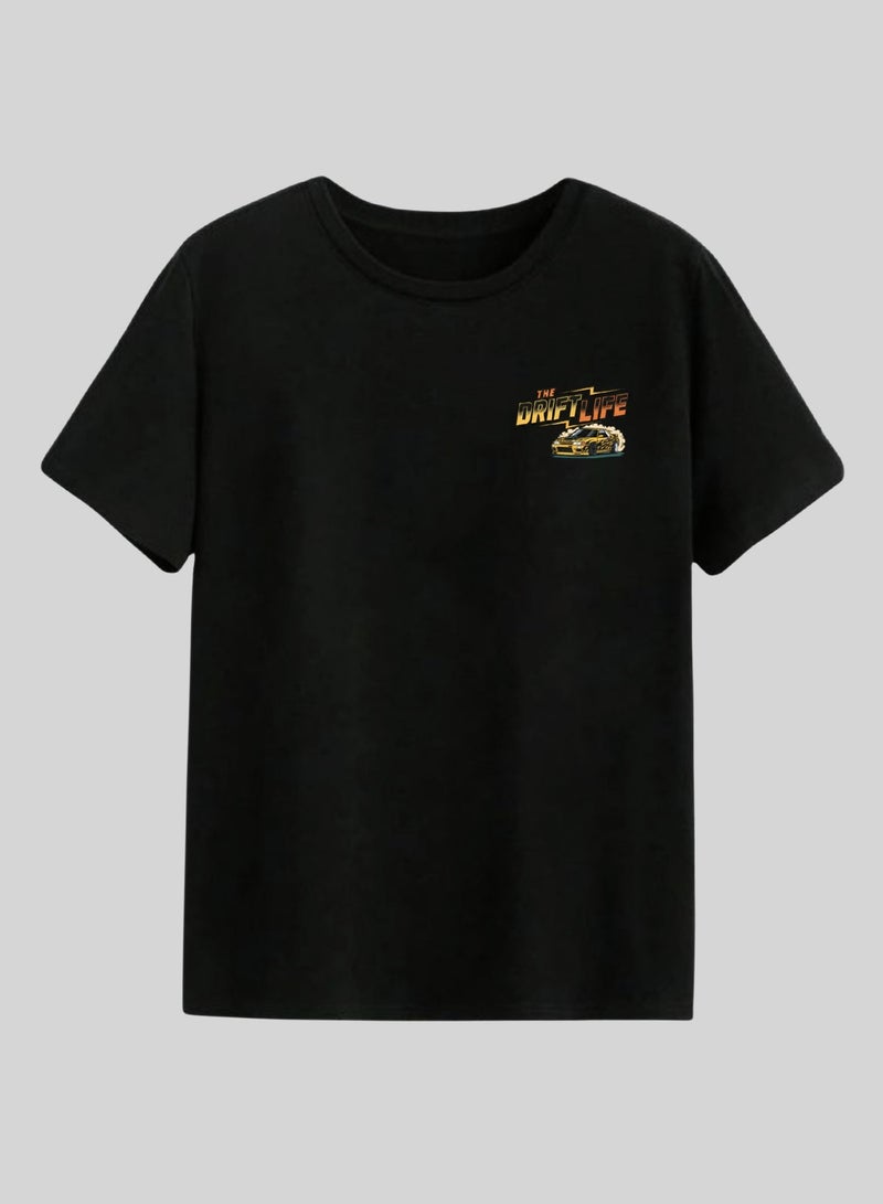 Khamsify Premium JDM Drift Life Edition T-Shirt - Streetwear Graphic Racing Tee for Car Enthusiasts. - Image 2