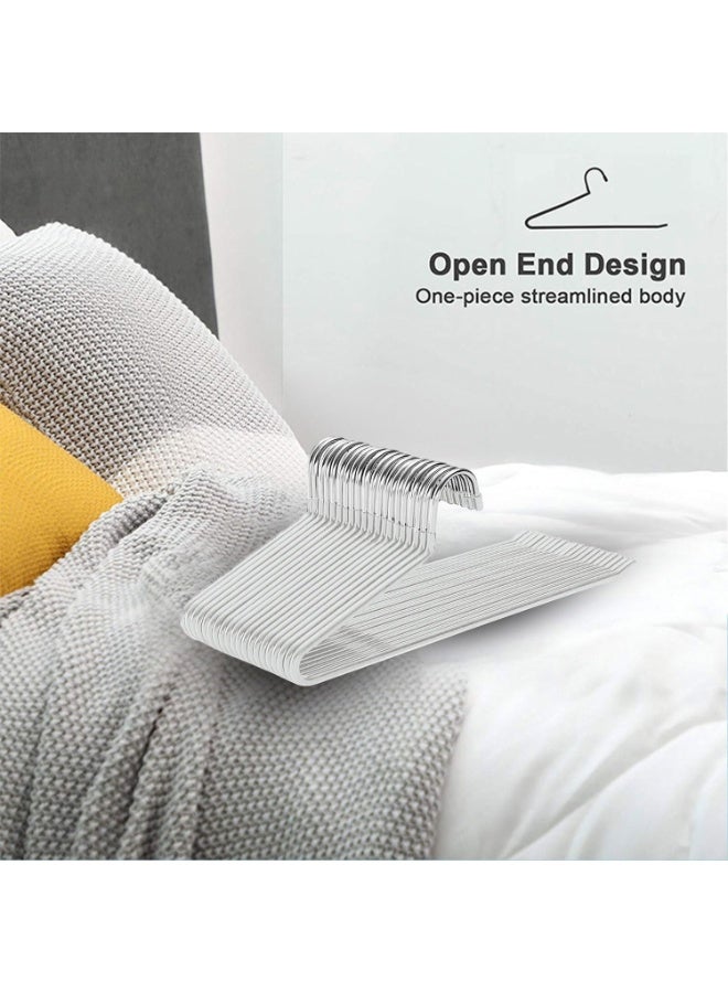 “2 Pack Pants Hangers Metal Closet Organizer, Open Ended Strong Jeans Hangers, Non-Slip Space Saving Trousers Hangers, Multi-Purpose Clothes Organizer for Pants, Skirts, Jeans, Scarf, Leggings, Closet Storage Rack for Women & Men” - Image 5