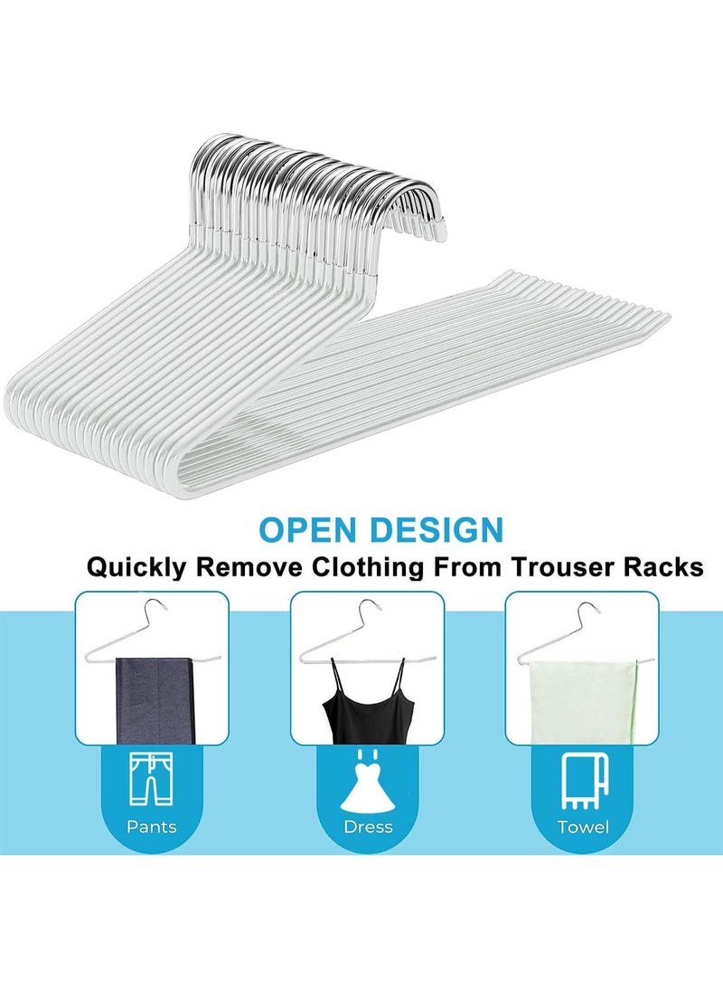 “2 Pack Pants Hangers Metal Closet Organizer, Open Ended Strong Jeans Hangers, Non-Slip Space Saving Trousers Hangers, Multi-Purpose Clothes Organizer for Pants, Skirts, Jeans, Scarf, Leggings, Closet Storage Rack for Women & Men” - Image 3