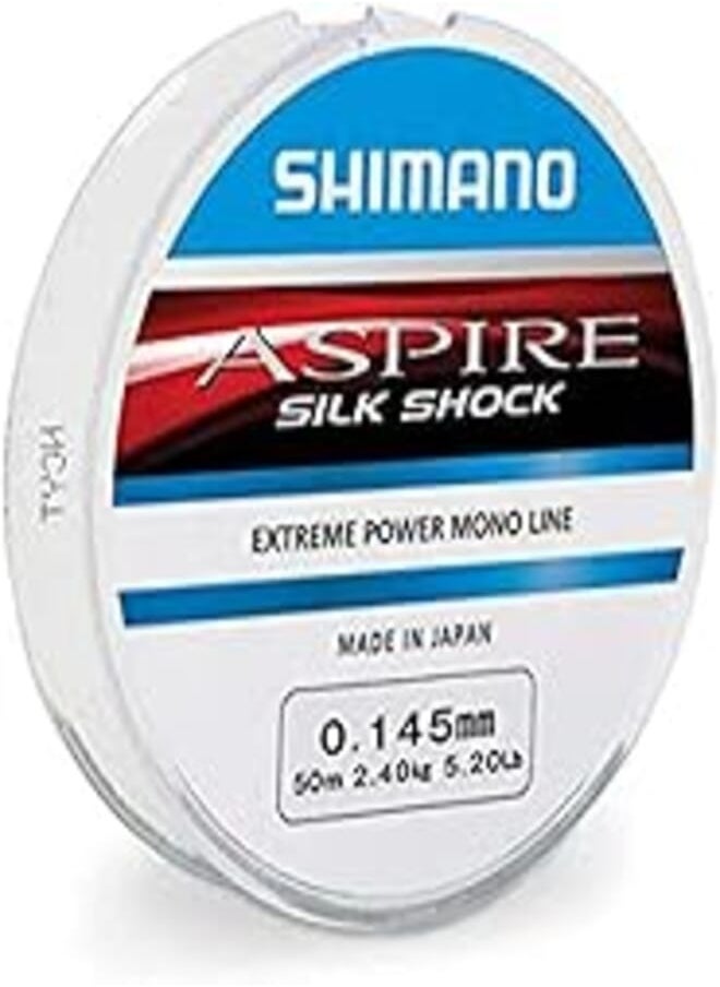 SHIMANO Shimano aspire silk shock fishing line - extreme power mono line - 150m 0,145mm 