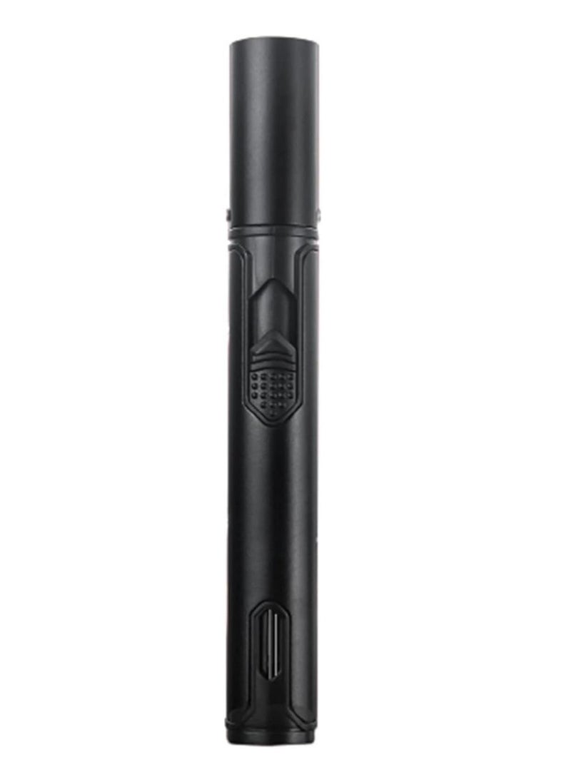 JiFENG Torch Lighters, Candle Lighters Windproof Butane Refillable Gas Torch Lighter for Fireplaces, Camping,Kitchen(Black,Butane Not Included)  - Image 1