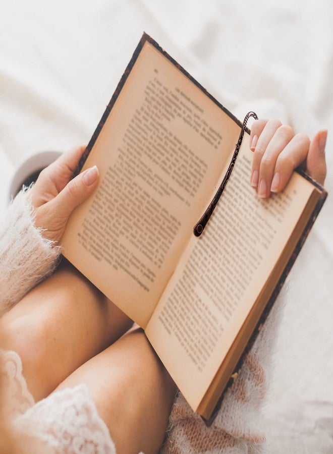 تشينكو قطع من فواصل الكتب الكريستالية السبعة للشاكرات، مصنوعة من النحاس العتيق، مزينة بخرز معدني، أحجار كريمة مصقولة، فواصل كتب عتيقة، فواصل كتب مثالية للطلاب والمكتبين وهدايا أعياد الميلاد (تصميم عصري). - Image 5