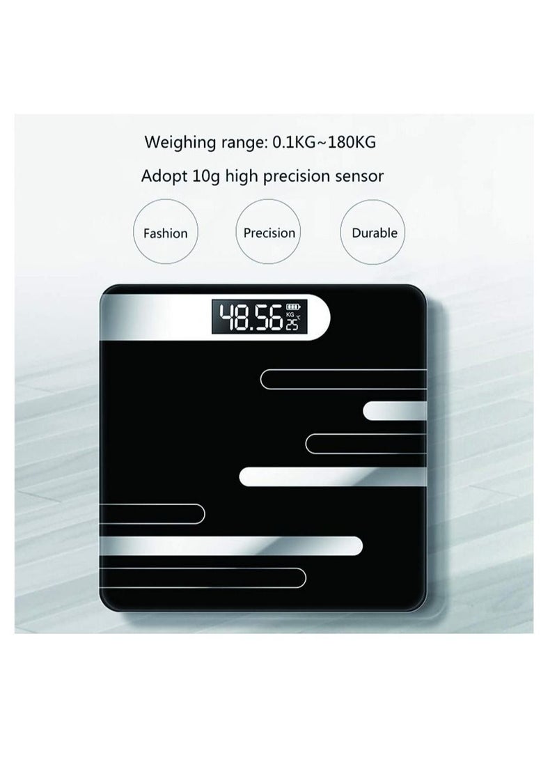 SYOSI LCD Display Glass Smart Electronic Scale - Bathroom Body Scale - Digital Weight Scale for Bathroom - Image 4