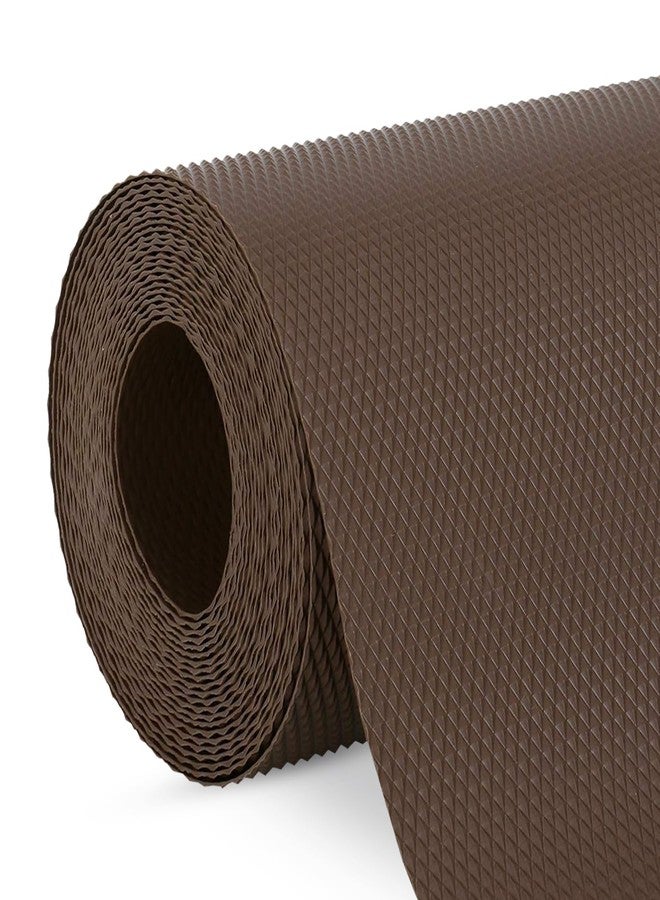 CANWAY® (45cm x 5M) Food Grade Non-Slip Drawer & Shelf Mat | Waterproof, Washable Shelf Liner for Kitchen Cabinets, Cupboards, Fridge & Bathroom Shelves | Coffee - Image 1