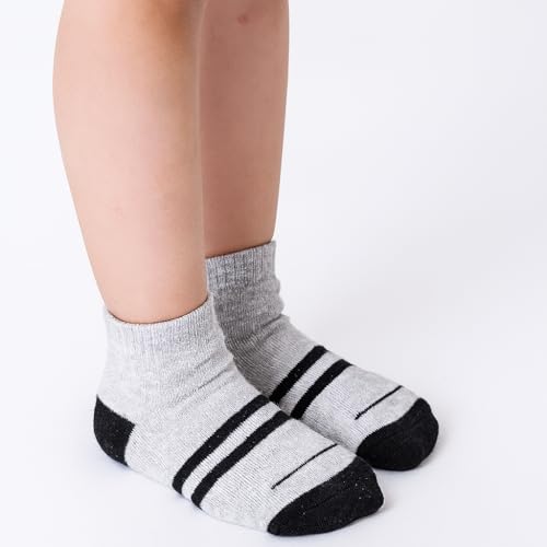 FOOTPRINTS Kids Unisex Organic Cotton & Bamboo Sports Ankle Length Socks | Multicolor | Pack Of 5 (9-12 Years) - Image 4