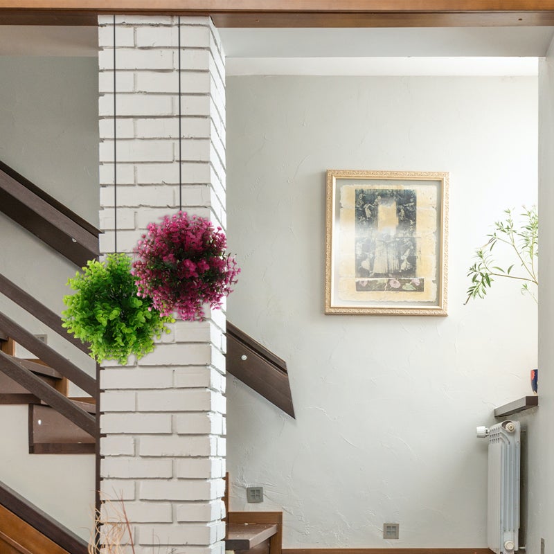 🏠 نباتات صناعية معلقة للزينة المنزلية بشكل كروي أنيق ومظهر طبيعي - Image 4