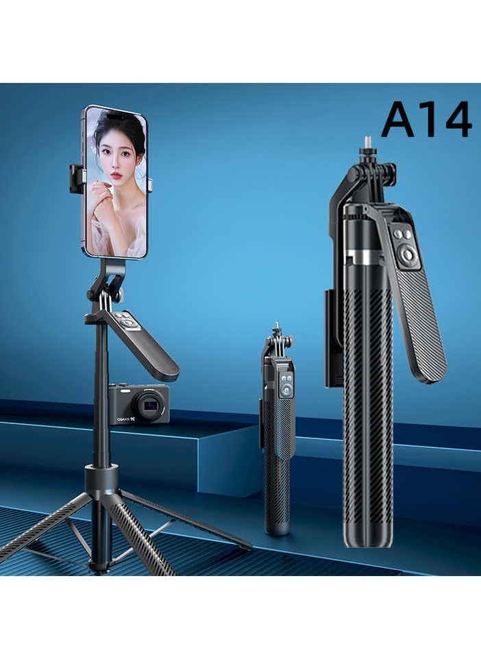 A14 Bluetooth Aluminum Light Handheld Mini Smart Flexible Mobile Tripod Selfie Phone Stand Holder Remote Wireless Stick Tablet