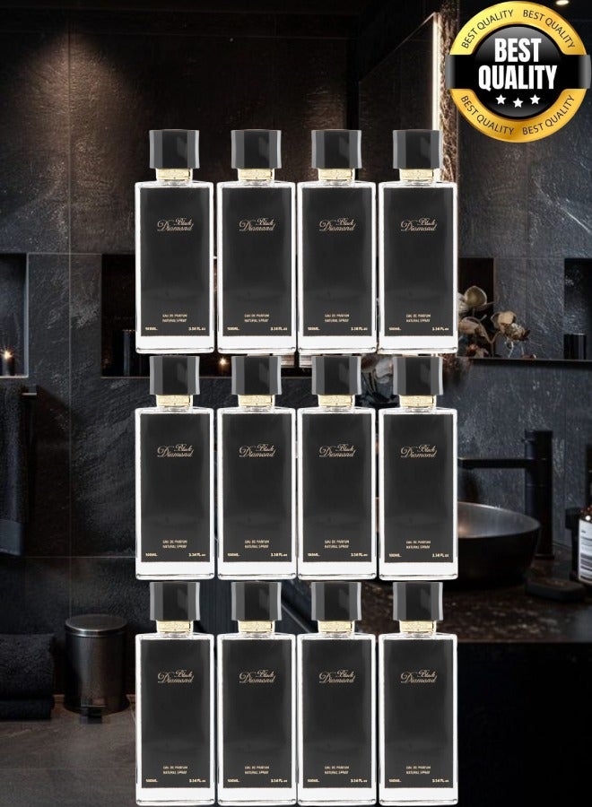 Banafa 12 Pieces Black Diamond Perfume Spray - Image 1