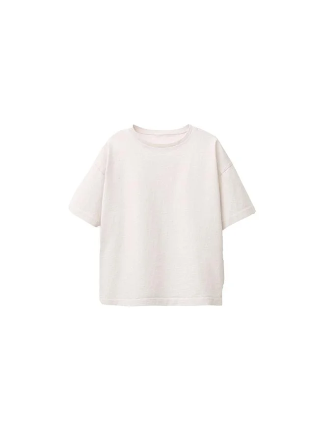 Zuzunga Basic 2-Piece Unisex Bike Neck T-Shirt ( Navy - White ).