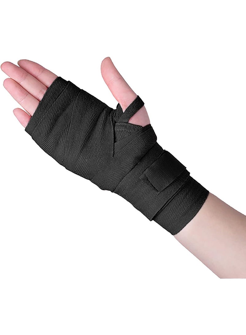 دوغي 2 قطع من لفافات اليد للملاكمة، رباط مرن لضغط المعصم، ضمادة تدريب، قفازات داخلية لفنون القتال، كيك بوكسينغ، ومواي تاي - Image 3