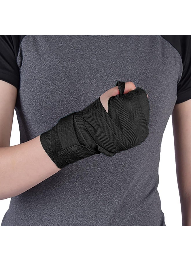 دوغي 2 قطع من لفافات اليد للملاكمة، رباط مرن لضغط المعصم، ضمادة تدريب، قفازات داخلية لفنون القتال، كيك بوكسينغ، ومواي تاي - Image 5