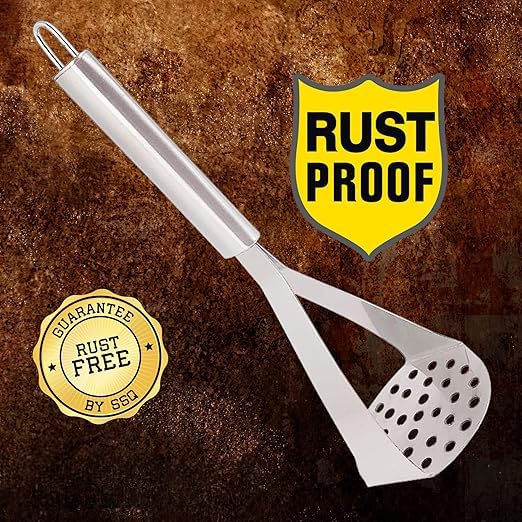 High Grade Stainless Steel Handle Masher Can be Used to Easily mash Boiled Potatoes and Other Vegetables for pav bhaji Stuffed paratha Masala dosa  - Image 4