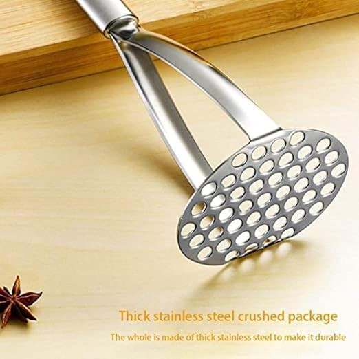 High Grade Stainless Steel Handle Masher Can be Used to Easily mash Boiled Potatoes and Other Vegetables for pav bhaji Stuffed paratha Masala dosa  - Image 2