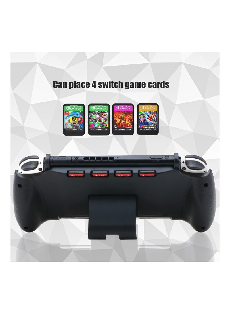 SYOSI Fit for Switch OLED Grip, MAKINGTEC for Switch OLED Accessories Grip with Game Storage and Kickstand, Hand Grip Compatible with for Nintendo Switch and for Switch OLED - Image 2