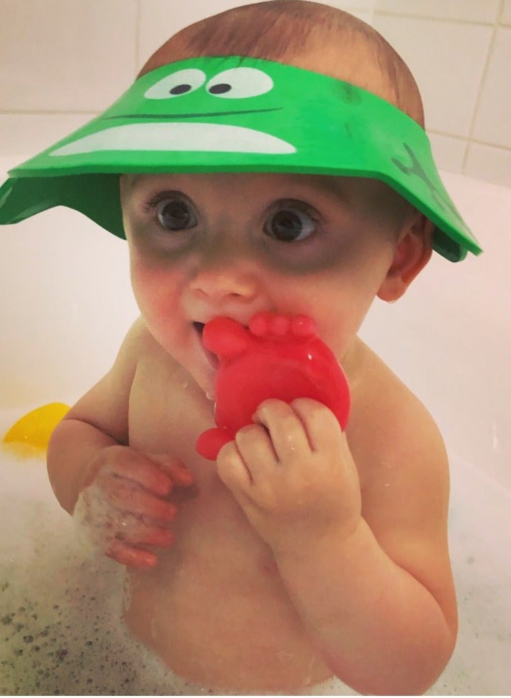 Kids Adjustable Bathing Protection Cap Cartoon Visor Shower Cap for Wash Hair  - Image 3