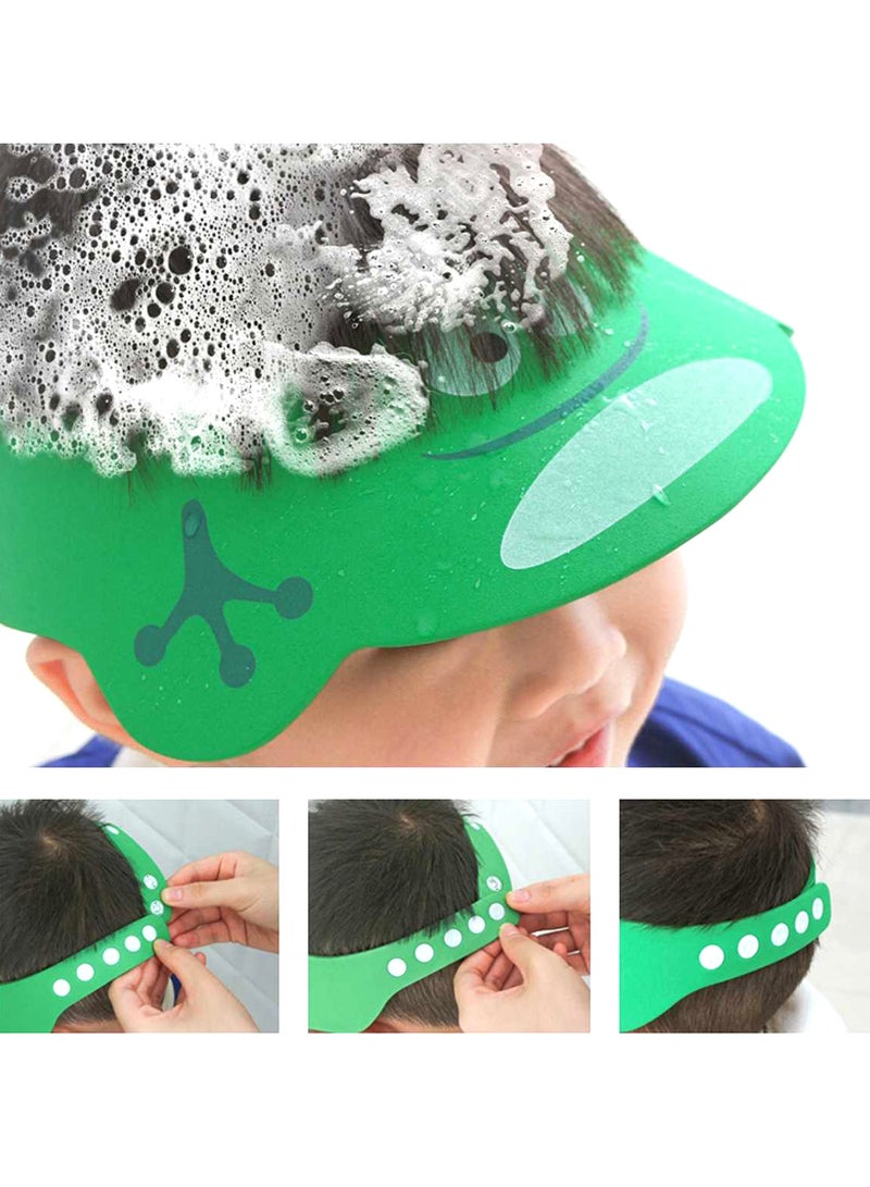 Kids Adjustable Bathing Protection Cap Cartoon Visor Shower Cap for Wash Hair  - Image 2