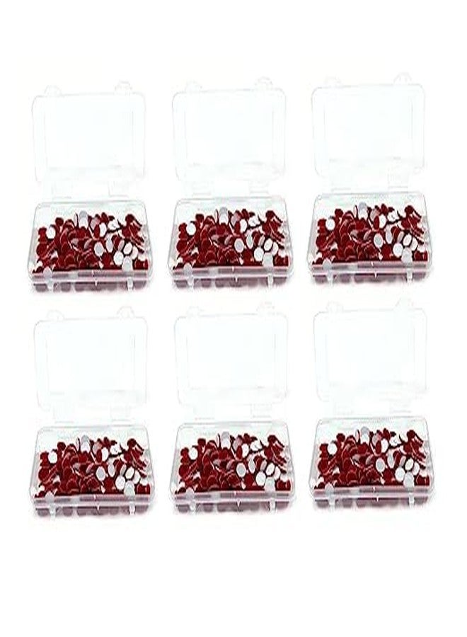 Sidhav Maroon Bindi |Tikali |Sticker Bindi| Daily Use Simple Forehead Bindi For Women - Pack Of 6 Boxes (Bindi Size : 1.5Mm Each) - Image 5