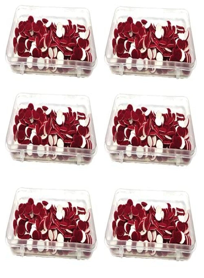 Sidhav Maroon Bindi |Tikali |Sticker Bindi| Daily Use Simple Forehead Bindi For Women - Pack Of 6 Boxes (Bindi Size : 1.5Mm Each) - Image 1