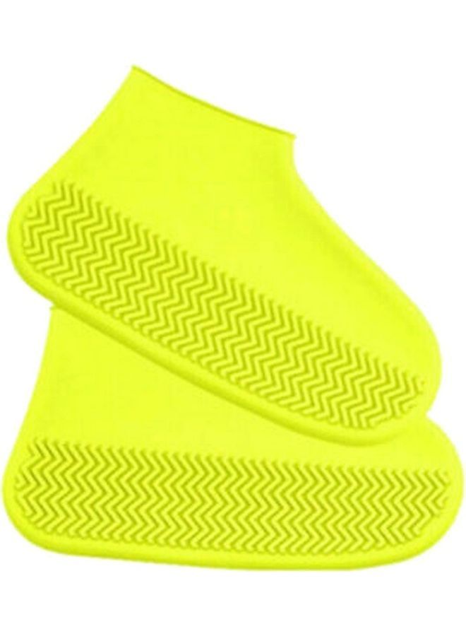 NIBEMINENT Waterproof Shoe Silicone Cover Yellow 21.5 x 12.5cm - Image 1