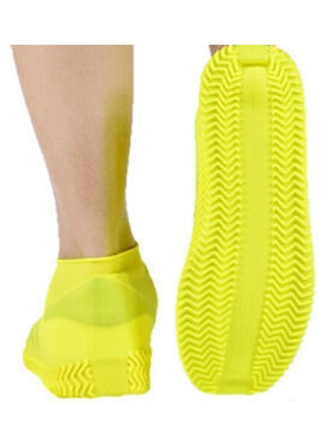 NIBEMINENT Waterproof Shoe Silicone Cover Yellow 21.5 x 12.5cm - Image 2