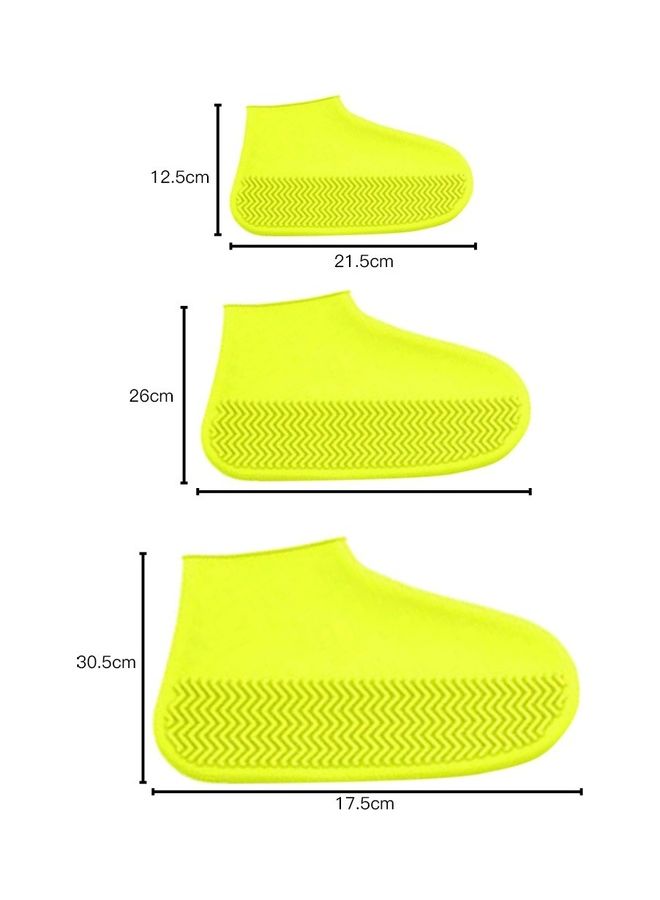 NIBEMINENT Waterproof Shoe Silicone Cover Yellow 21.5 x 12.5cm - Image 5