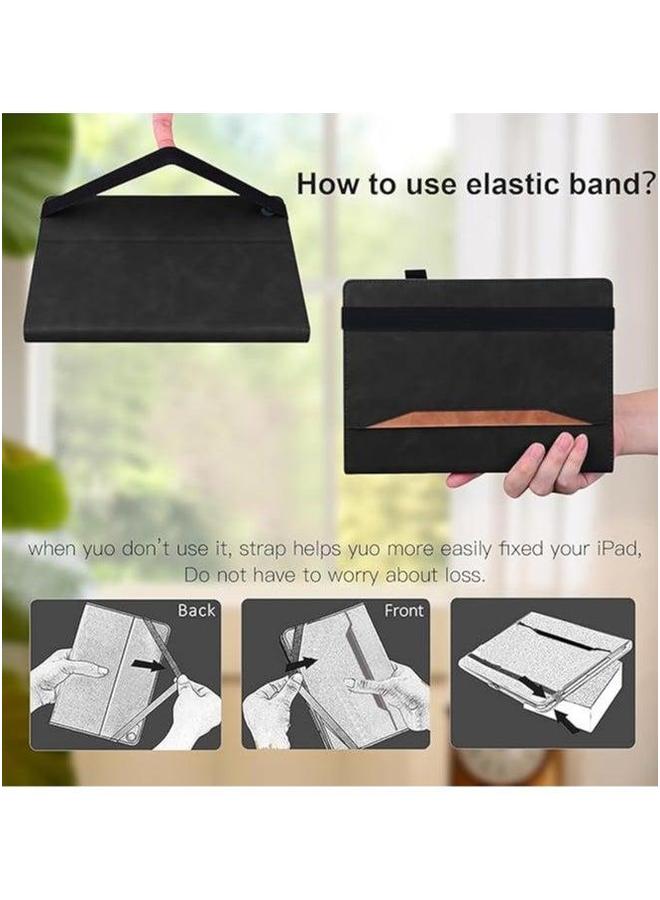 Case Compatible with Galaxy Tab S10 Plus 12.4 inch (SM-X820/X826/X828) 2024, Wallet Case, Smart Folio Slim Stand Book Cover Stylus Holder - Image 5