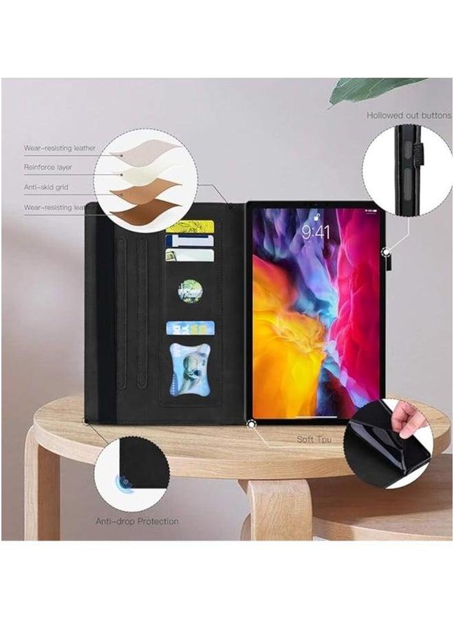 Case Compatible with Galaxy Tab S10 Plus 12.4 inch (SM-X820/X826/X828) 2024, Wallet Case, Smart Folio Slim Stand Book Cover Stylus Holder - Image 4