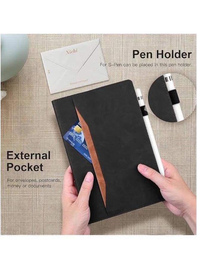 Case Compatible with Galaxy Tab S10 Plus 12.4 inch (SM-X820/X826/X828) 2024, Wallet Case, Smart Folio Slim Stand Book Cover Stylus Holder - Image 2