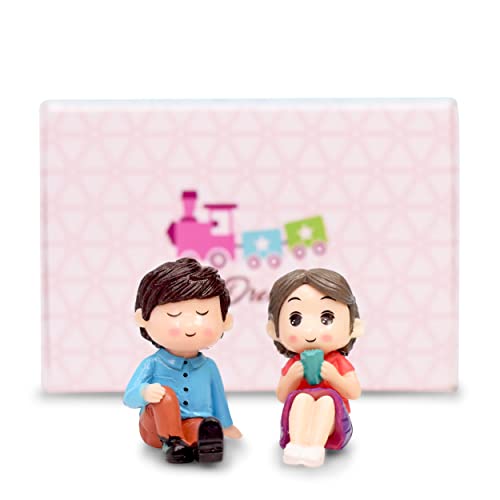iDream Romantic Couple Resin Showpiece Miniatures for Couples, Boyfriend, Girlfriend, Husband or Wife (Blue & Red) - Image 3