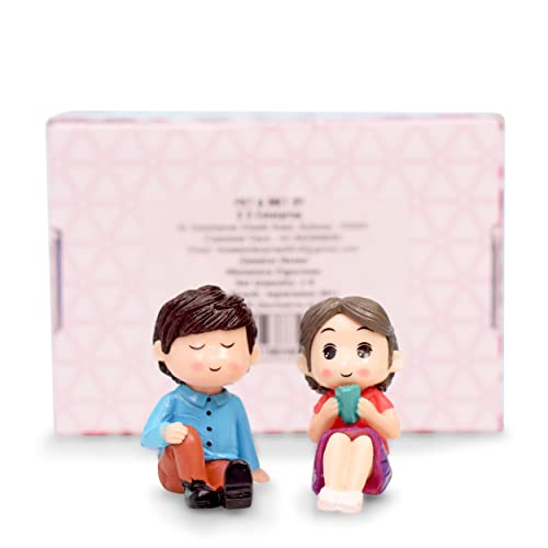iDream Romantic Couple Resin Showpiece Miniatures for Couples, Boyfriend, Girlfriend, Husband or Wife (Blue & Red) - Image 5