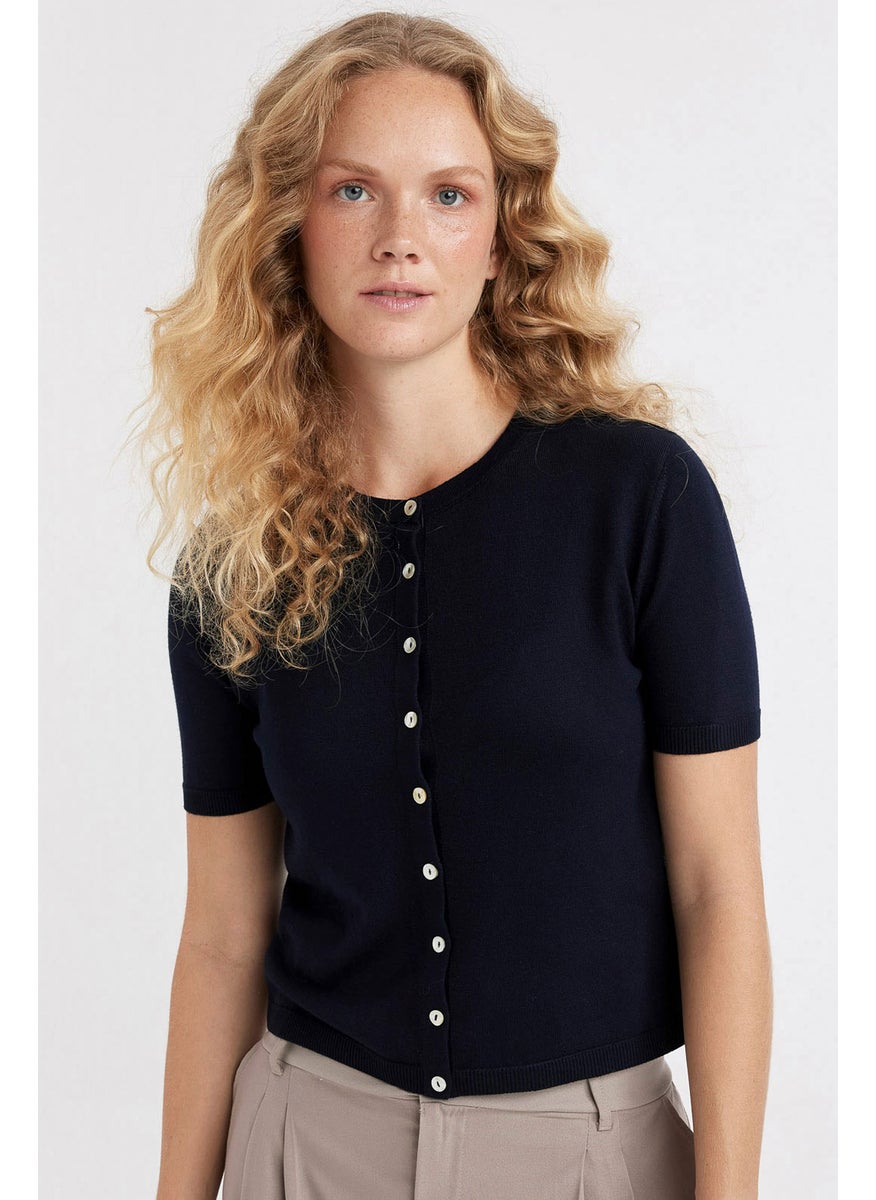DeFacto Woman Regular Fit Basic Knitted Cardigan  - Image 1