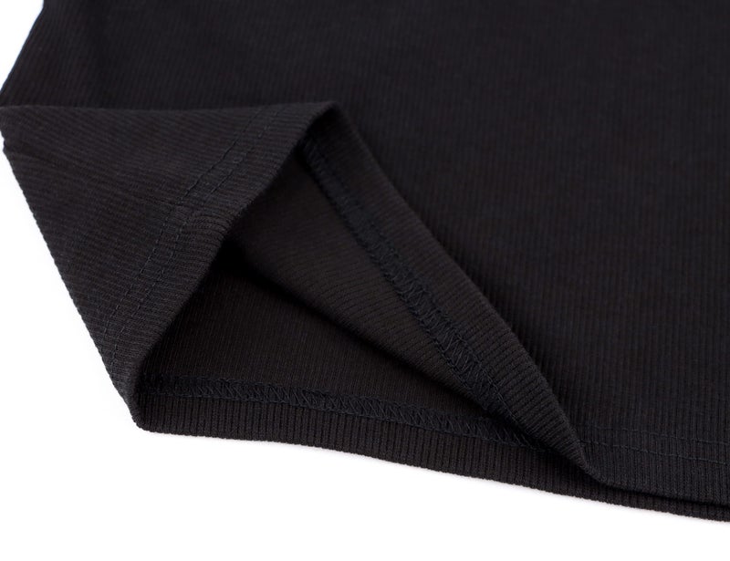 KAMISSY Women's Sleeveless Crop Tank Top Slim Fit Scoop Neck Ribbed Knit Basic Crop Cami Shirts Tops Black - Image 5