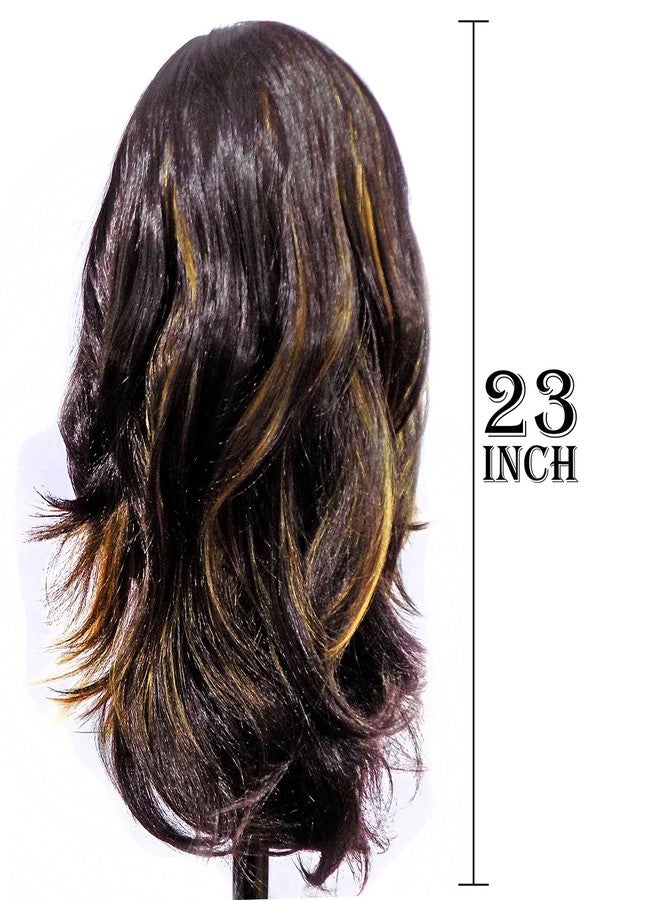 Confidence Women Wig For Different Hair Style, Synthetic Wig Hair, Wig For Women Look Like Original Hairs, Pack Of 1 (Highlighter) - Image 3