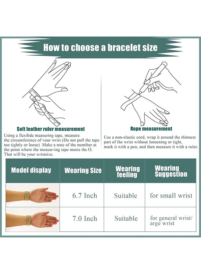 yalilai Gold Bead Bracelet for Women 14K Gold Plated Bead Ball Bracelet Stretchable Elastic Hypoallergenic Bohemian Stackable Bracelet - Image 3