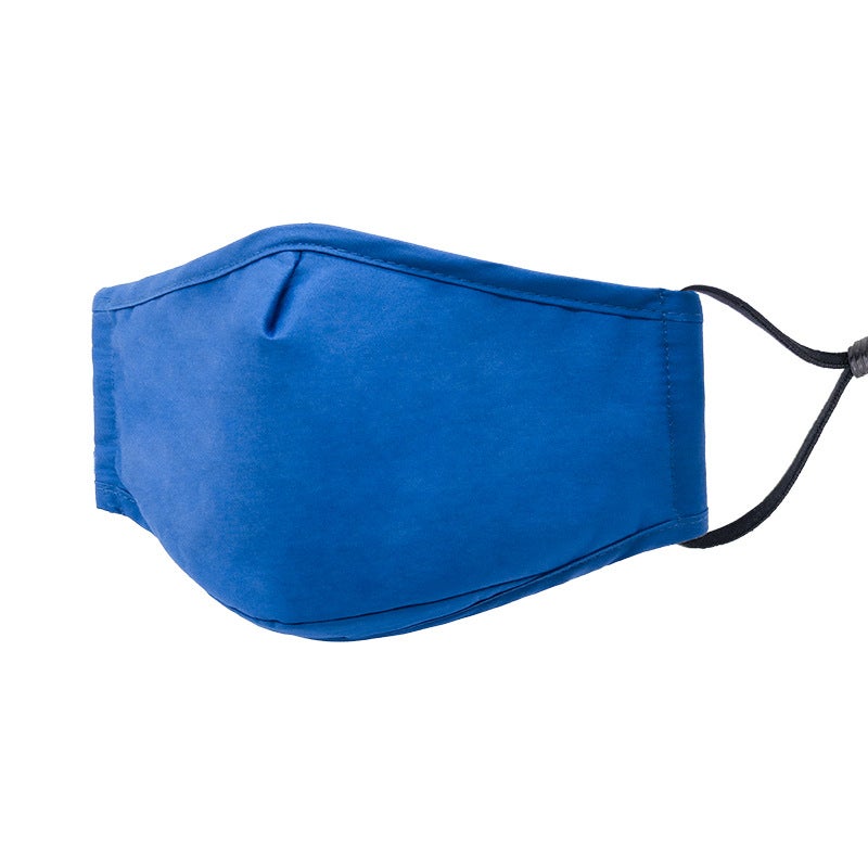 Summer Sun Protection Cotton Face Mask Blue Blue