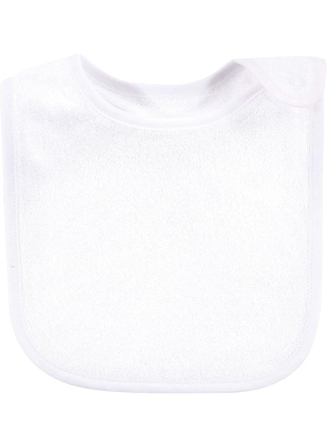 hudson baby Hudson Baby Unisex Rayon from Bamboo Terry Bibs, Black White, One Size Bandana  - Image 4