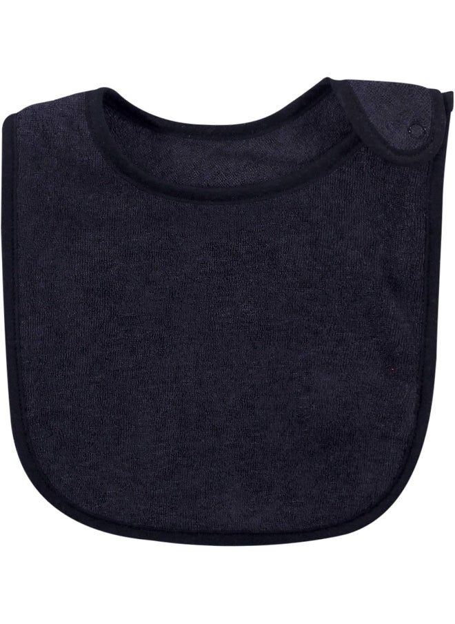 hudson baby Hudson Baby Unisex Rayon from Bamboo Terry Bibs, Black White, One Size Bandana  - Image 3