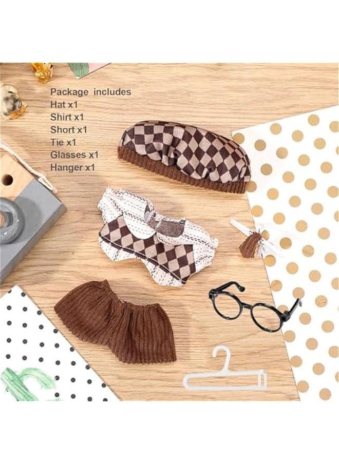 general Labubu Clothes Set, 6-Piece Labubu Outfit Accessories for 17cm Labubu Dolls, Vintage Clothing Style Suit for Labubu Fans - Image 2